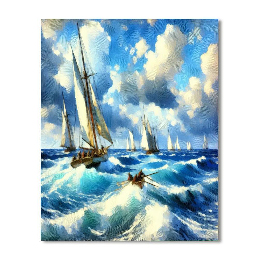 Sailing Adventure Freedom DIY Paint By Numbers