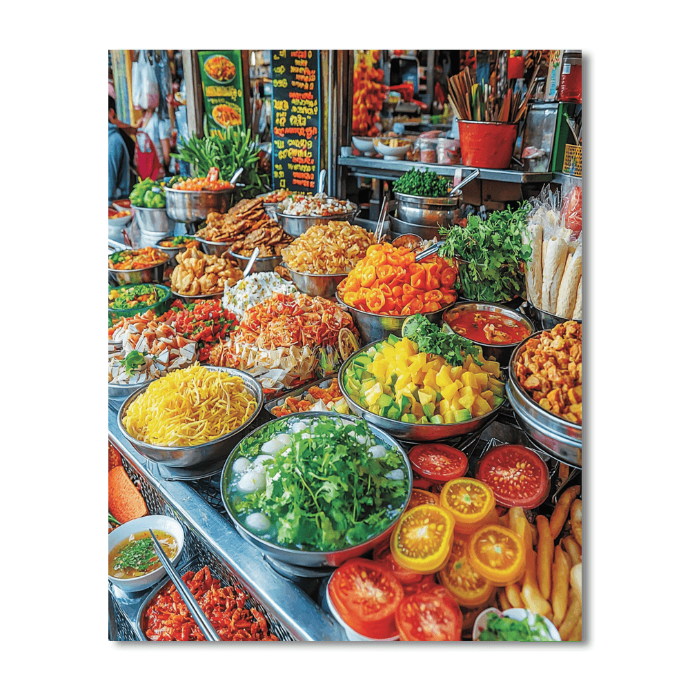 Saigon Street Food Tours Numbered Painting Kits