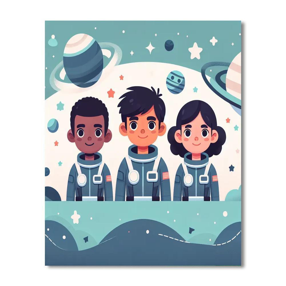 Galactic Space Rangers Paint By Numbers Kits