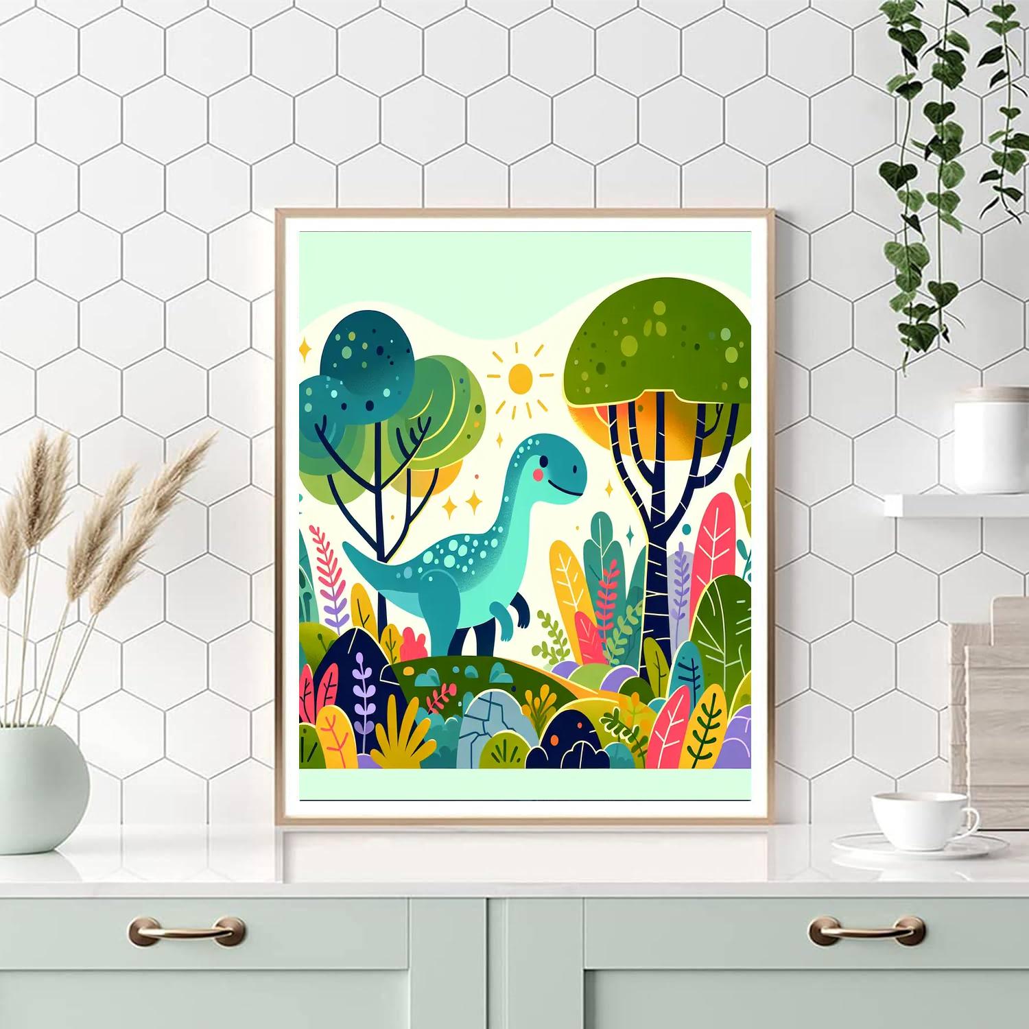 Incredible Dino Discovery Paint By Numbers Art