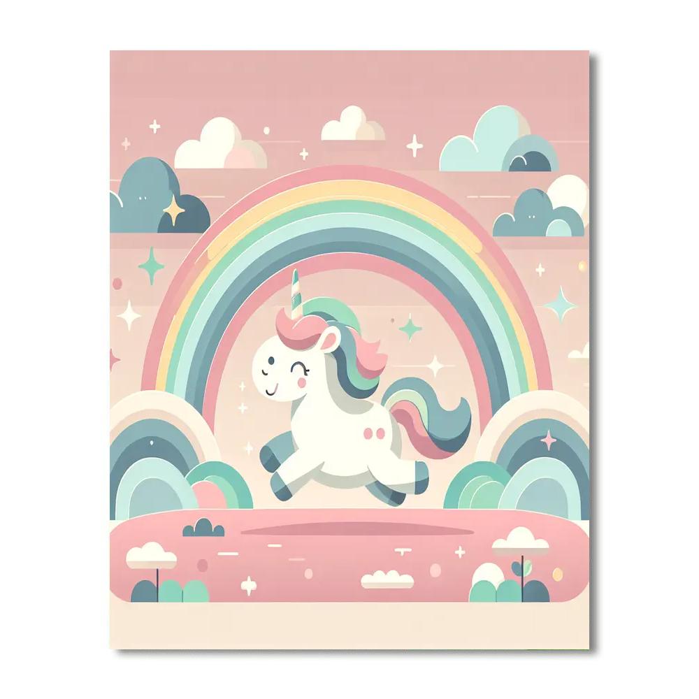 Dreamy Unicorn Journey Paint By Numbers Art