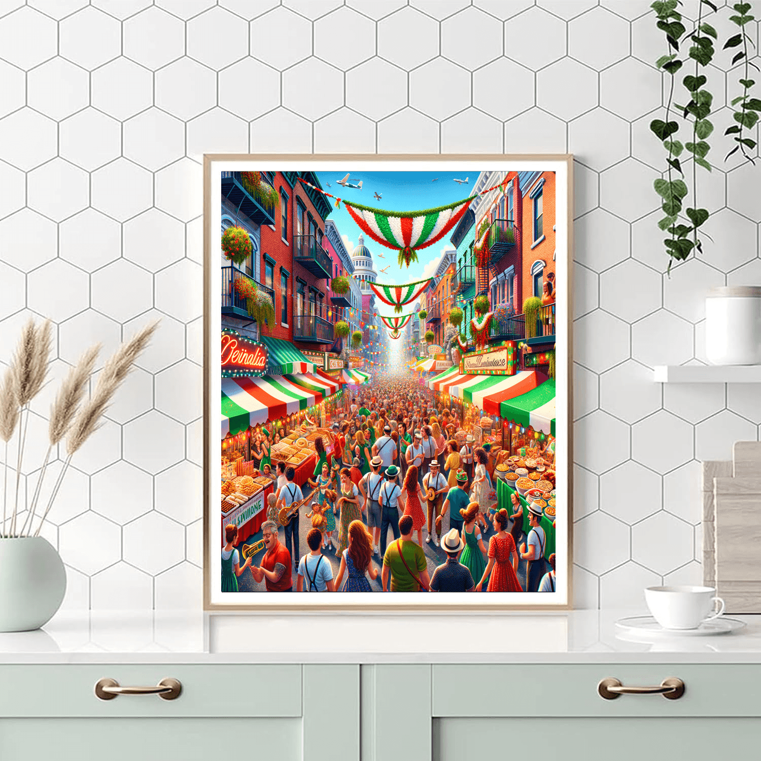 Feast Of San Gennaro - New York City Number Painting