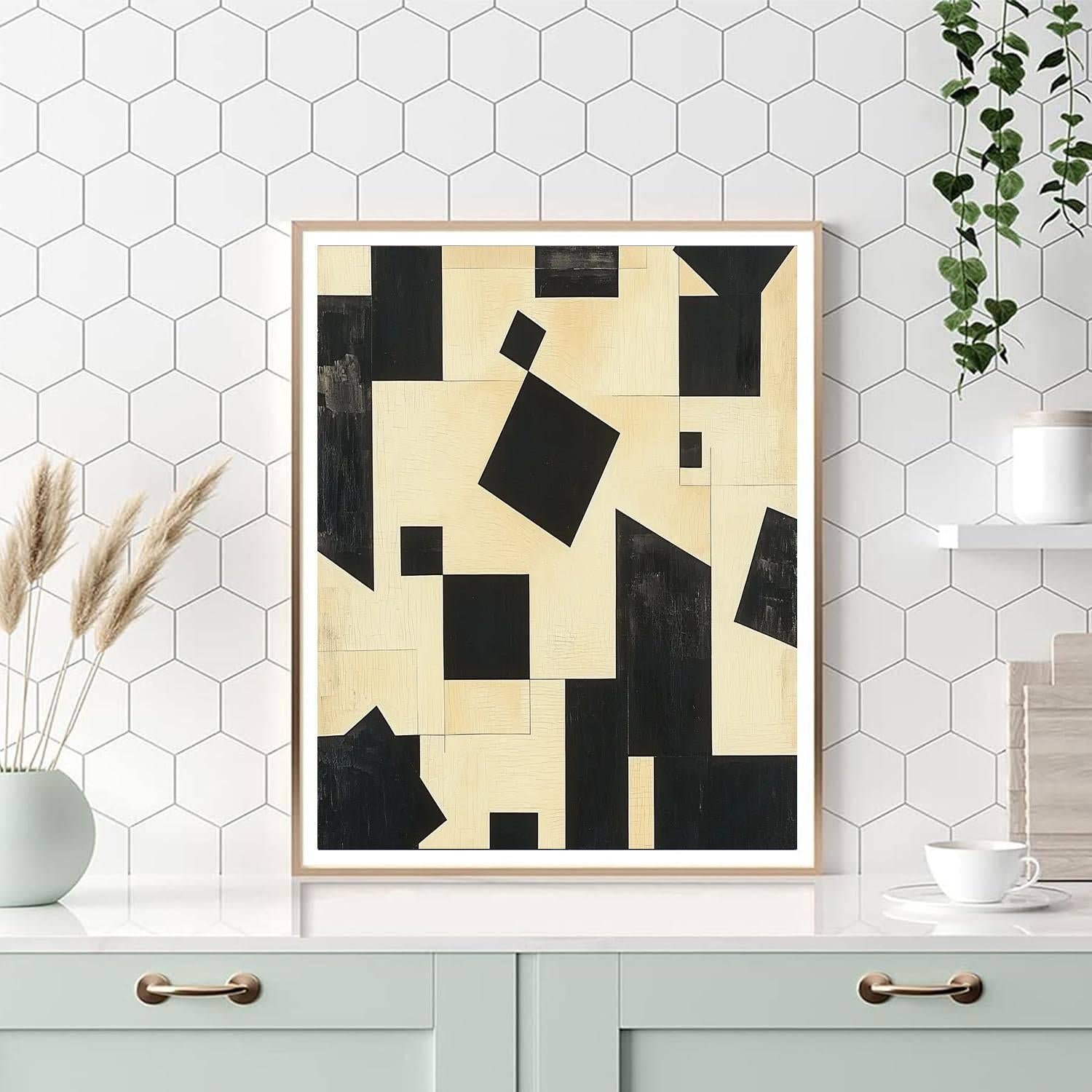 Kazimir Malevich Inspired Timeless Forms  Numbered Painting Kits