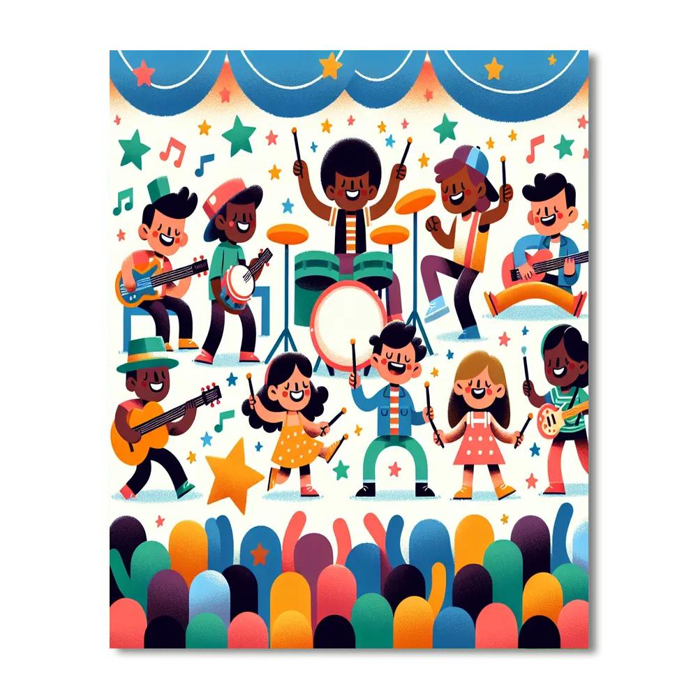 Lively Music Makers Painting Number Kit