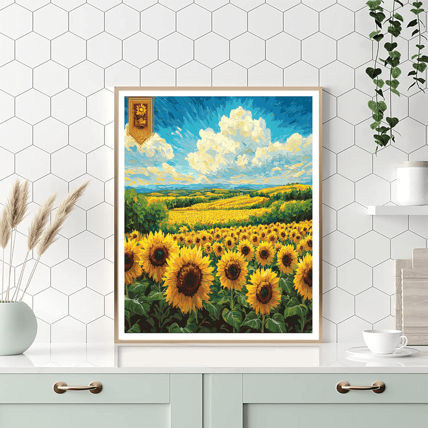 Vincent Van Gogh Inspired Sunflower Fields  Paint By Numbers