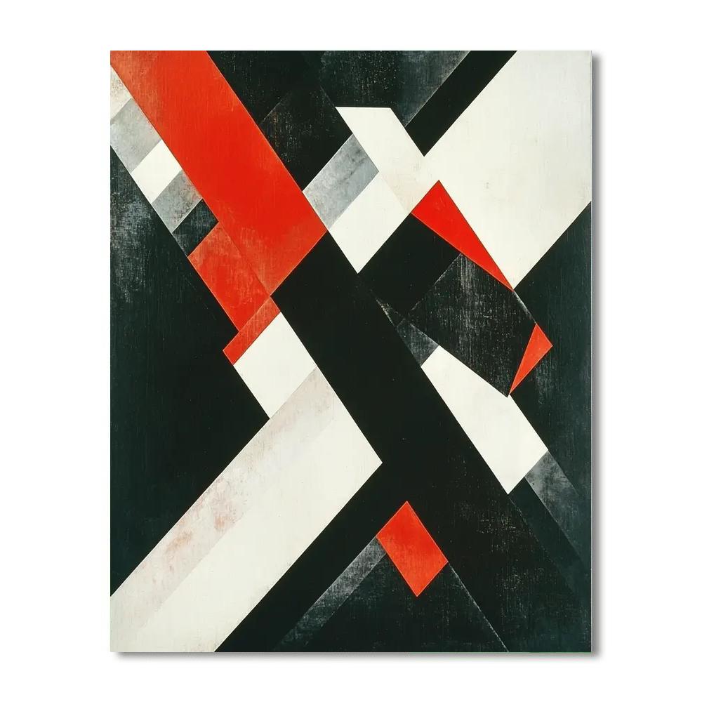 Kazimir Malevich Inspired Contrast And Unity  Paint By Color