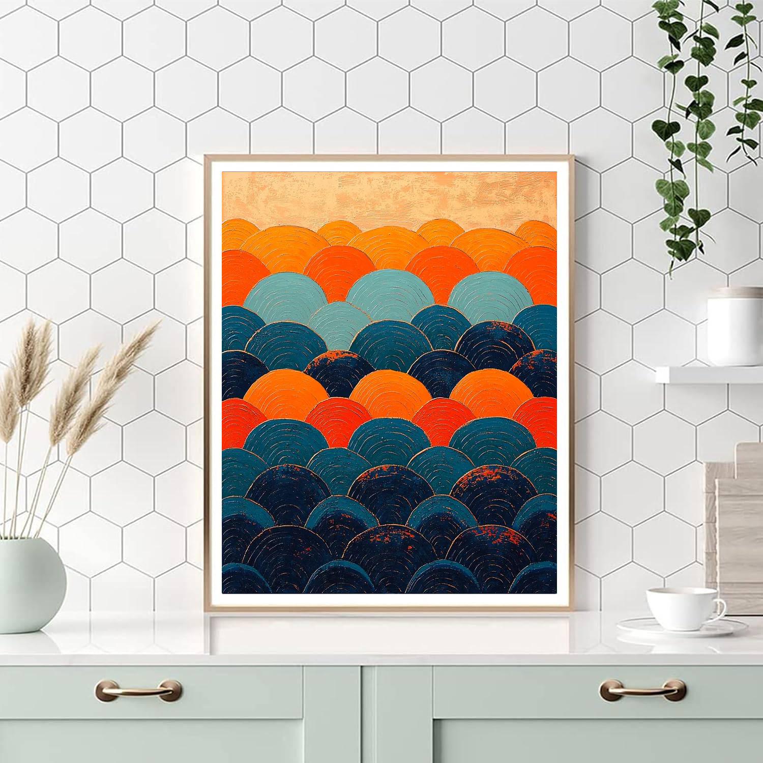 Frida Kahlo Inspired Waves Of Resilience  Painting By Numbers Kit