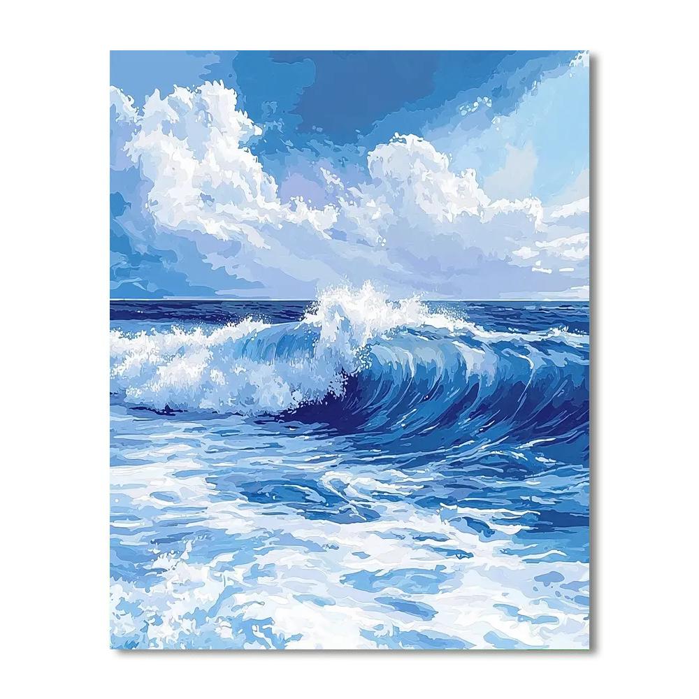 Edgar Degas Inspired Calm Among Waves  Painting Number Kit