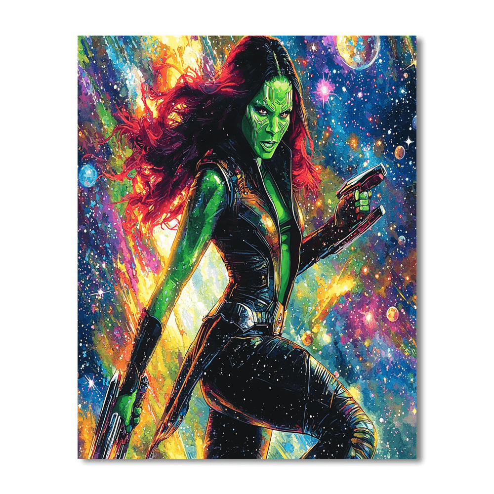 Zoe Saldana: The Galactic Guardian Of Two Universes Paint By Numbers Kits