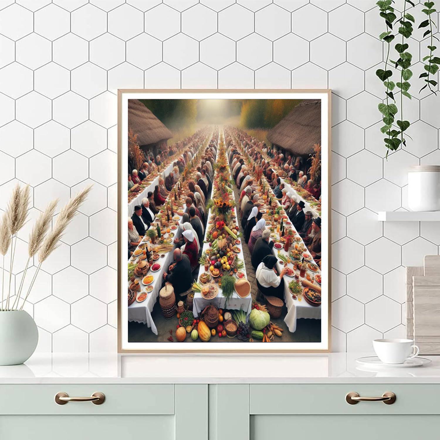 Rustic Harvest Gathering Paint By Number