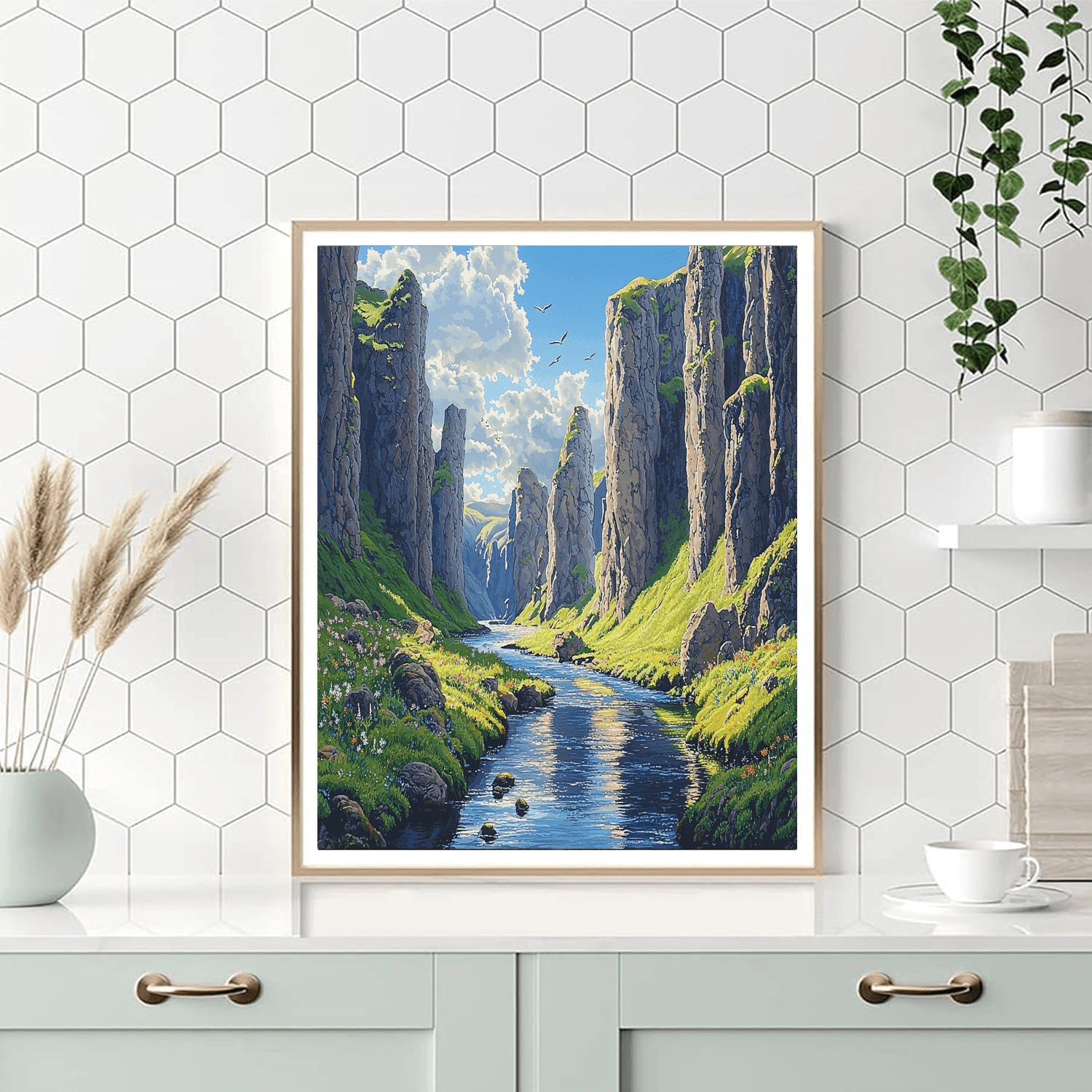 Fjadrargljufur Canyon Painting By Numbers Kit