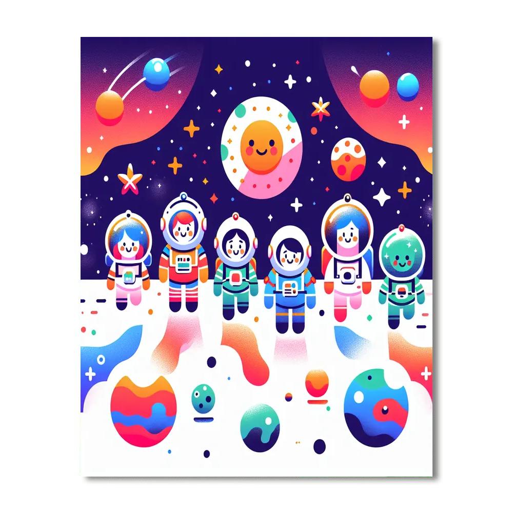 Space Voyage Of Discovery Painting By Numbers Kit