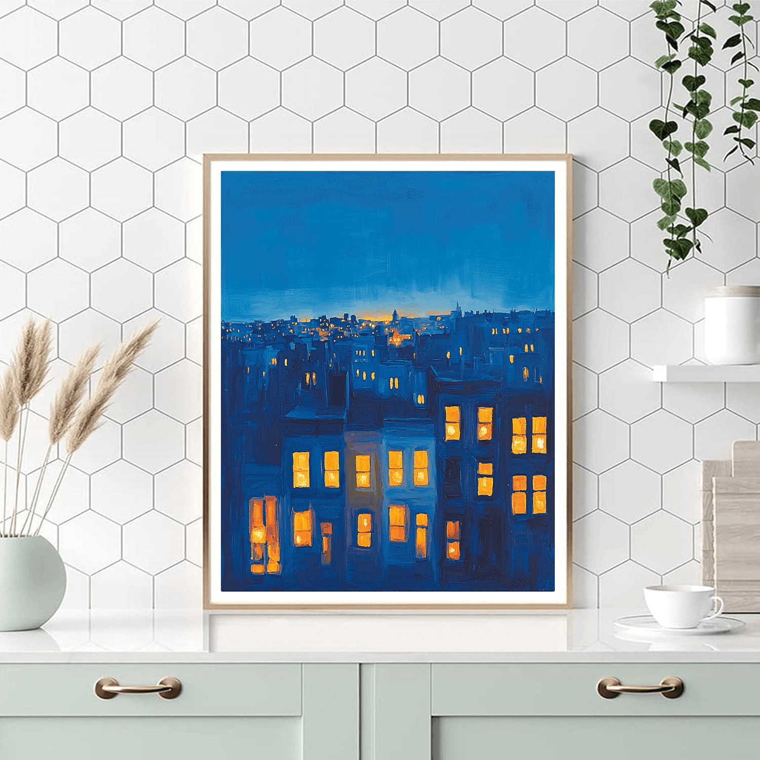 Edward Hopper Inspired City Lights Serenade  Paint By Numbers