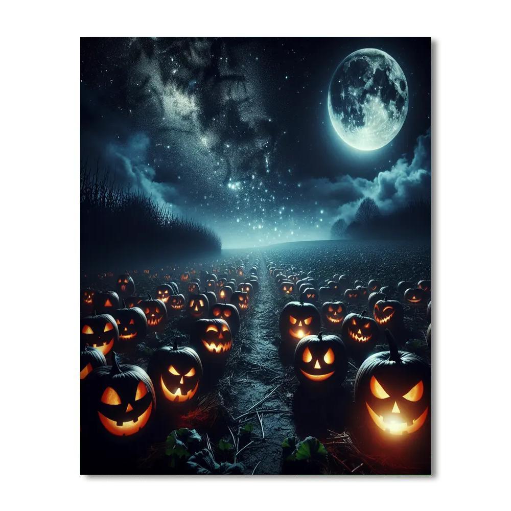 Halloween Night Spectacle DIY Paint By Numbers