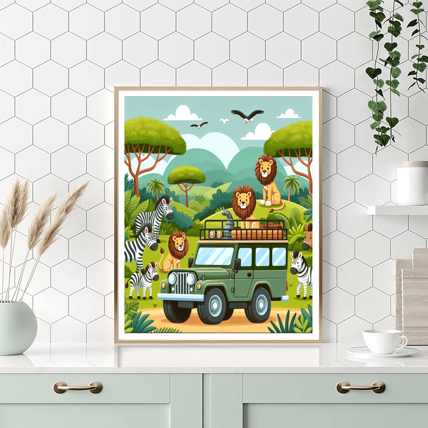 Zoo Safari: Jungle Expedition Paint By Numbers Kits