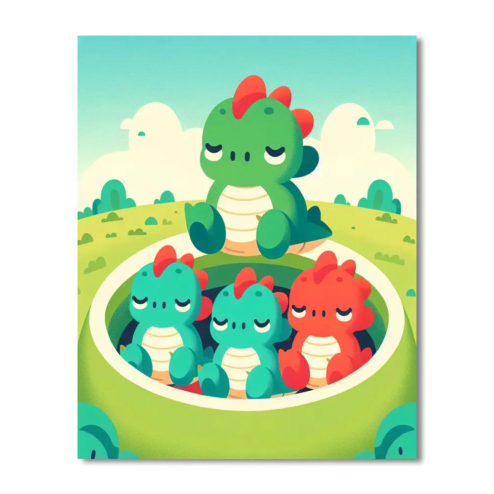 Dreaming Dragon Nest Paint By Numbers Kits