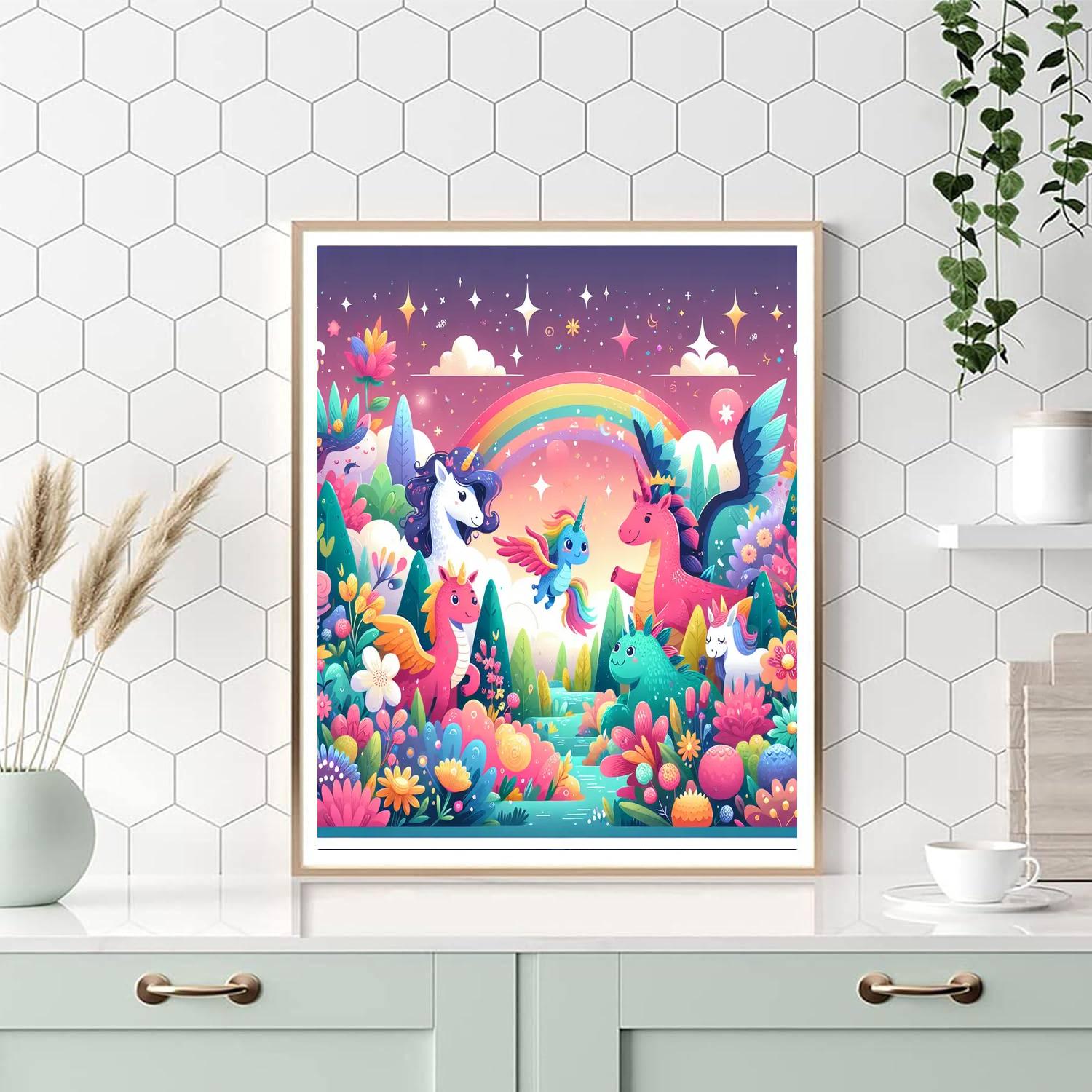 Whimsical Creature Adventure Paint By Numbers Art