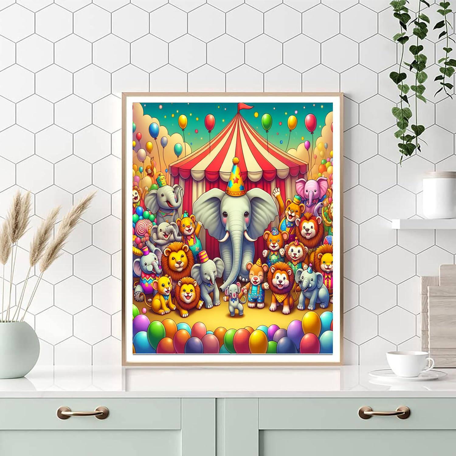 Animal Circus Paint By Color