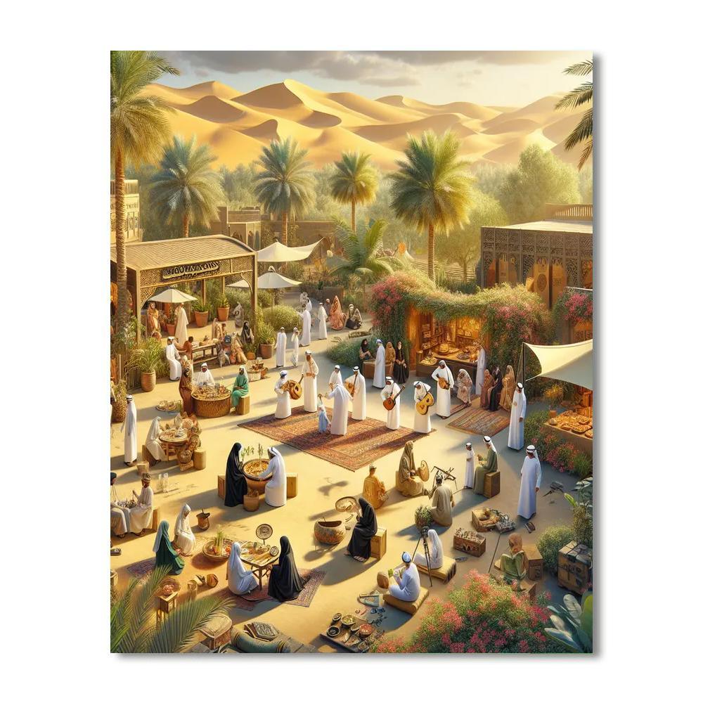 Al Ain Oasis Festival - Uae Painting Number Kit