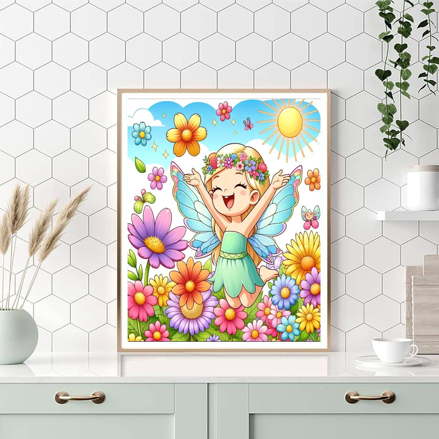 Cheery Flower Fairy Paint By Color