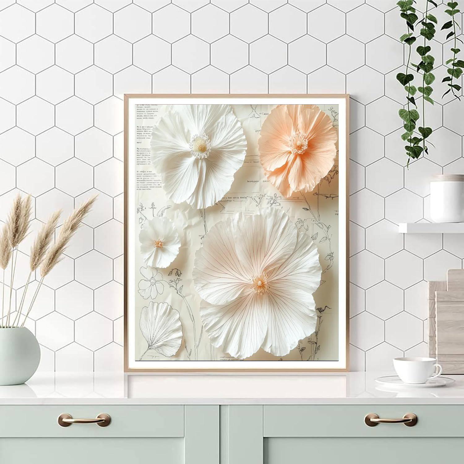 Leonardo Da Vinci Inspired The Petal Diagram  Numbered Painting Kits