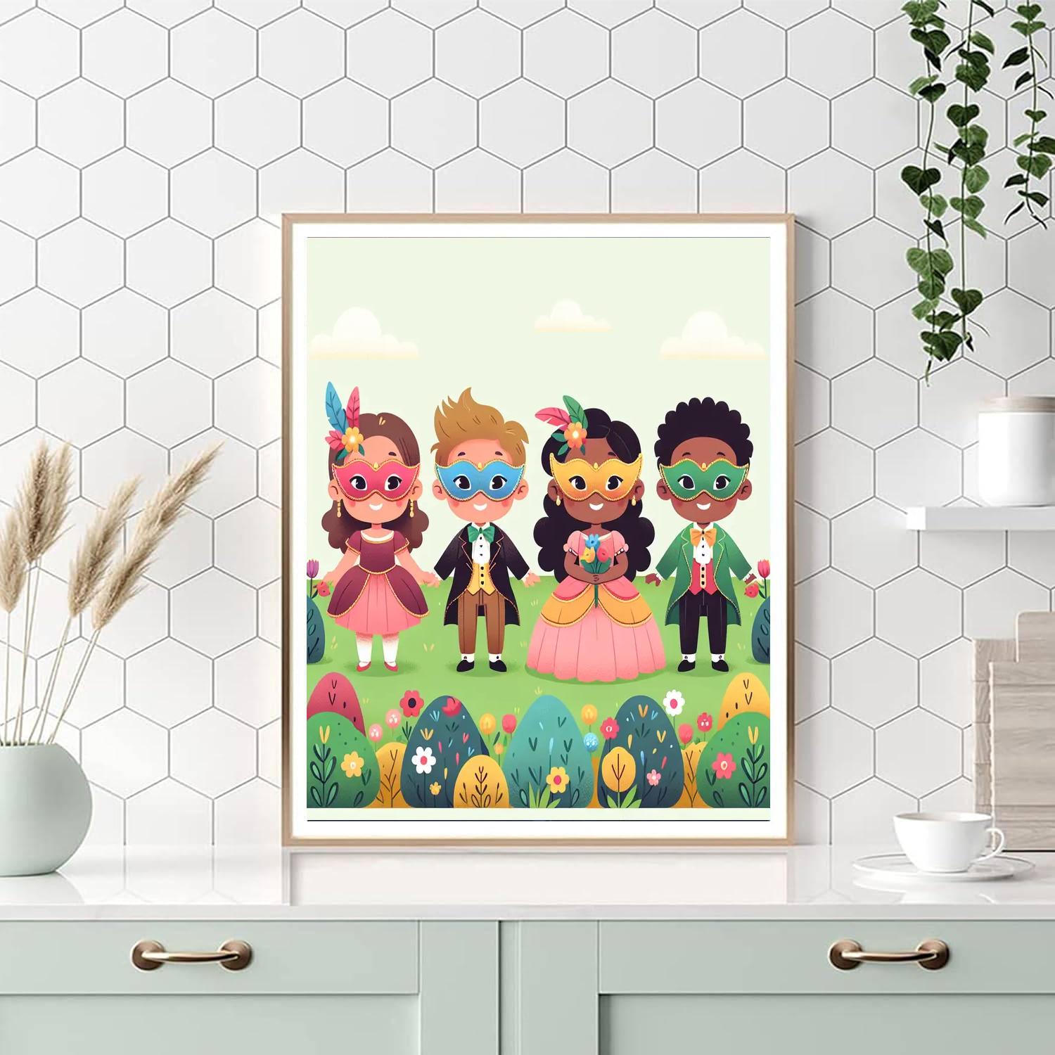 Royal Garden Masquerade Paint By Numbers