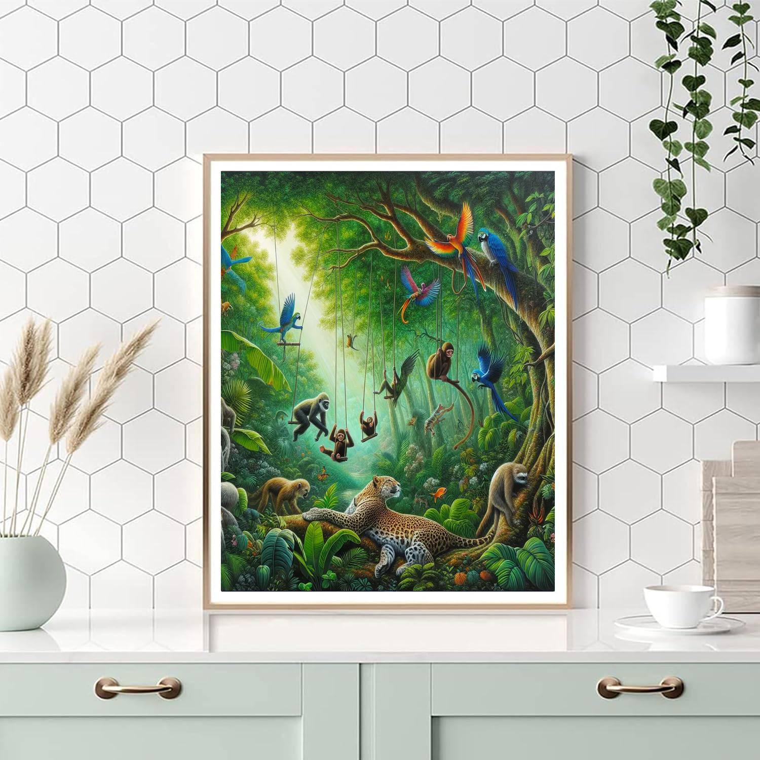 Jungle Serenity Numbered Painting Kits