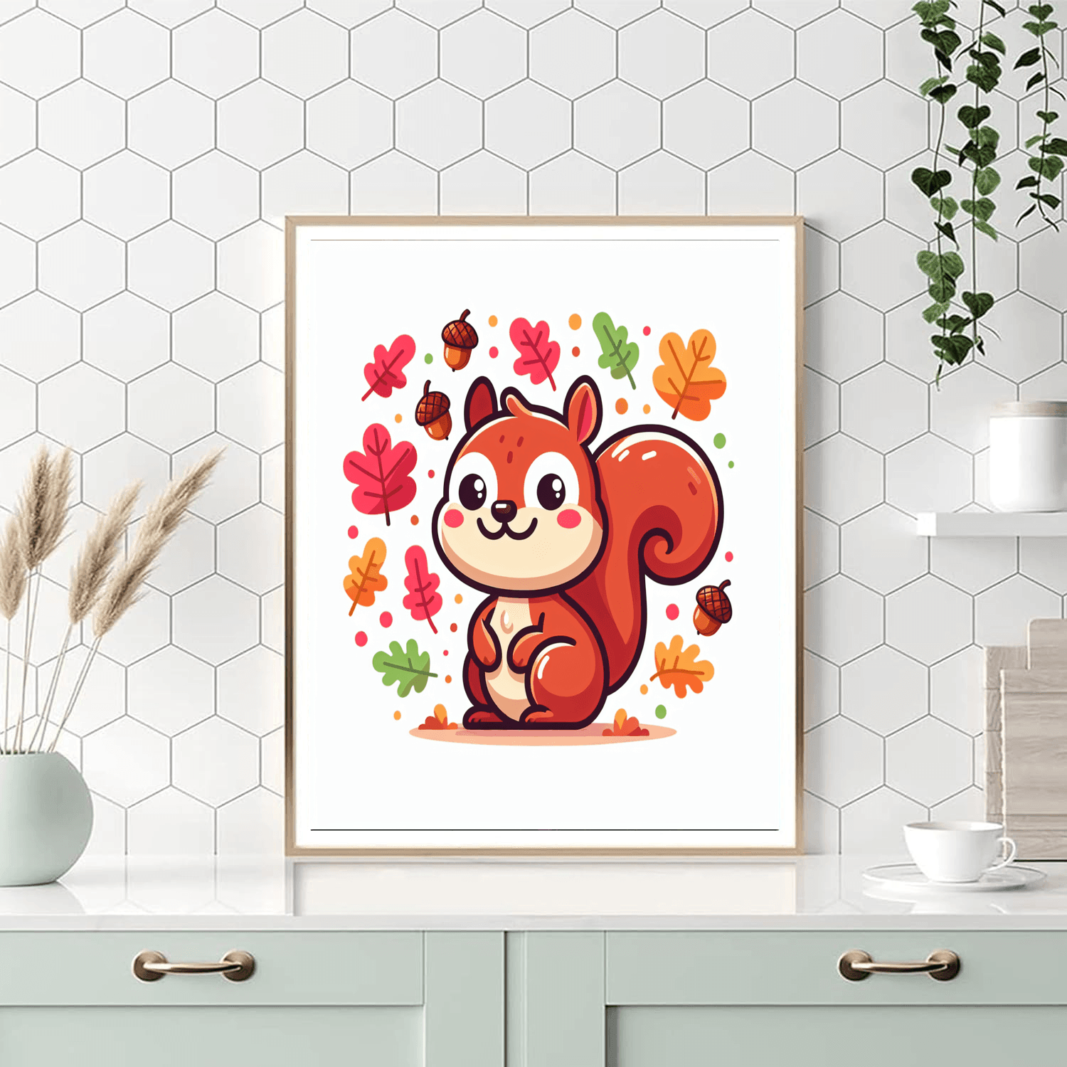 Naughty Squirrel Number Painting