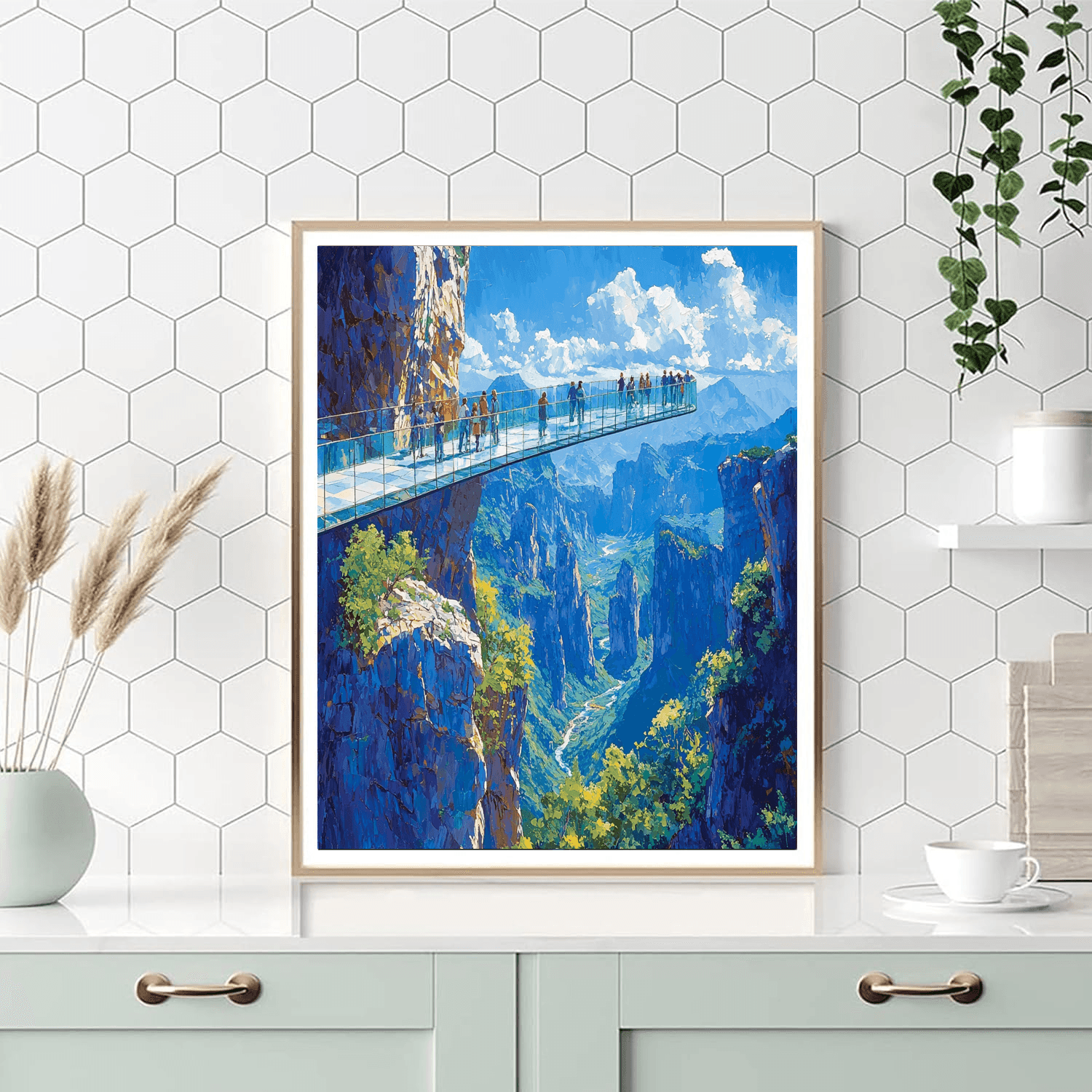 Zhangjiajie Glass Bridge Numbered Painting Kits