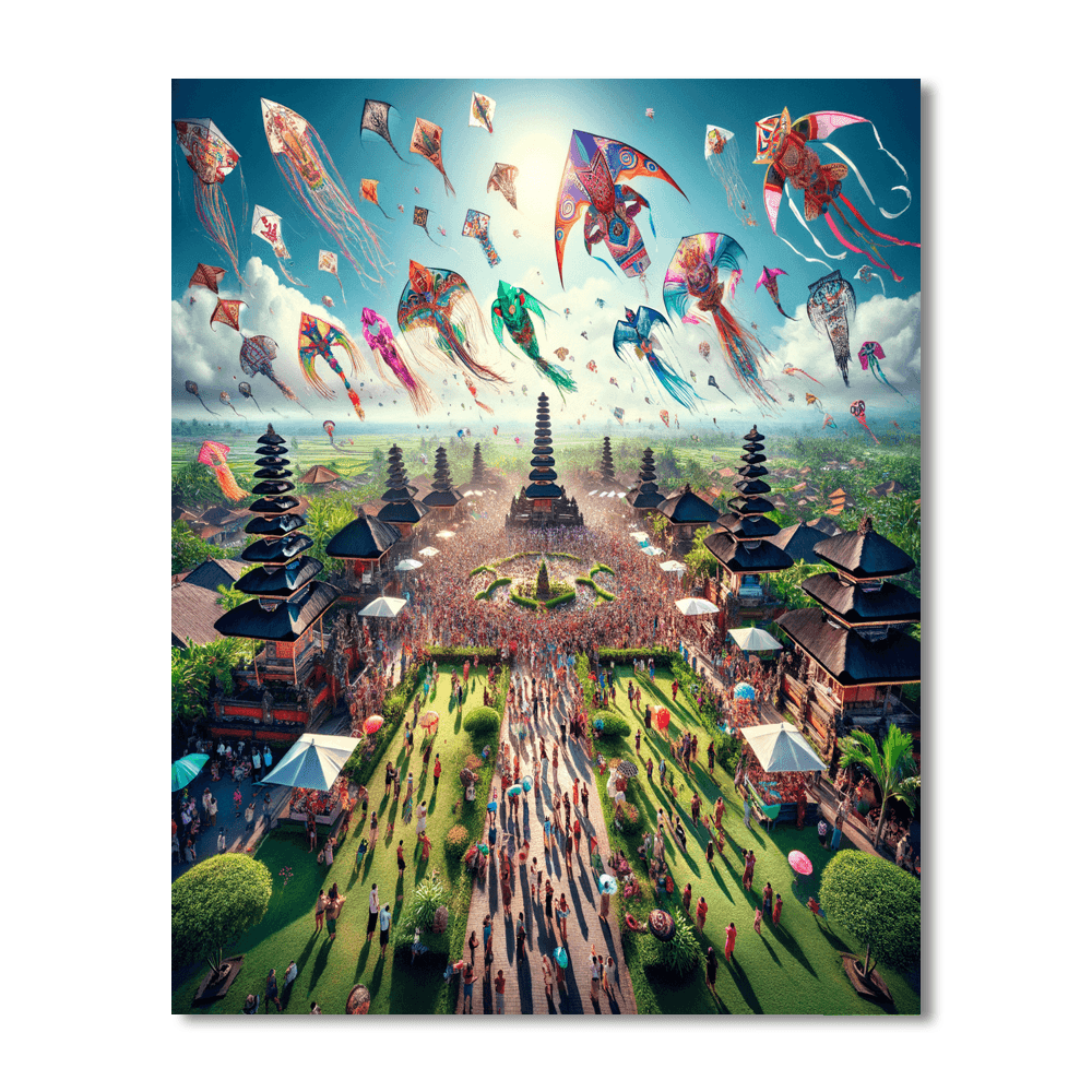 Balinese Kite Festival Paint By Number