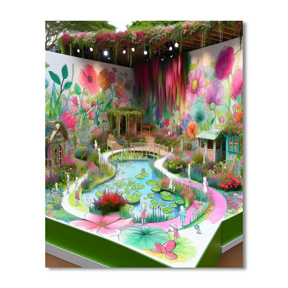 Tangled Garden Adventure Number Painting