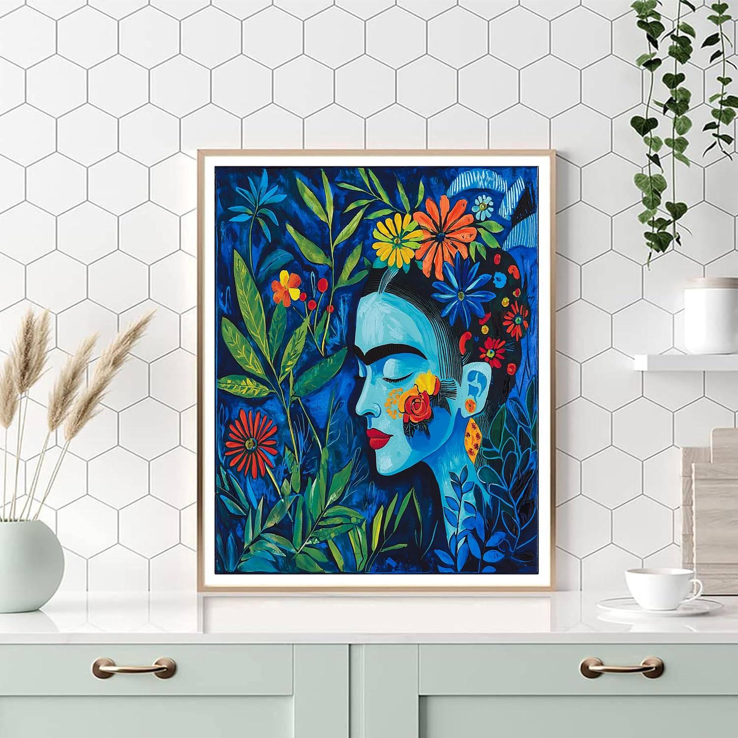Frida Kahlo Inspired Symphony Of Inner Worlds  Painting By Numbers Kit