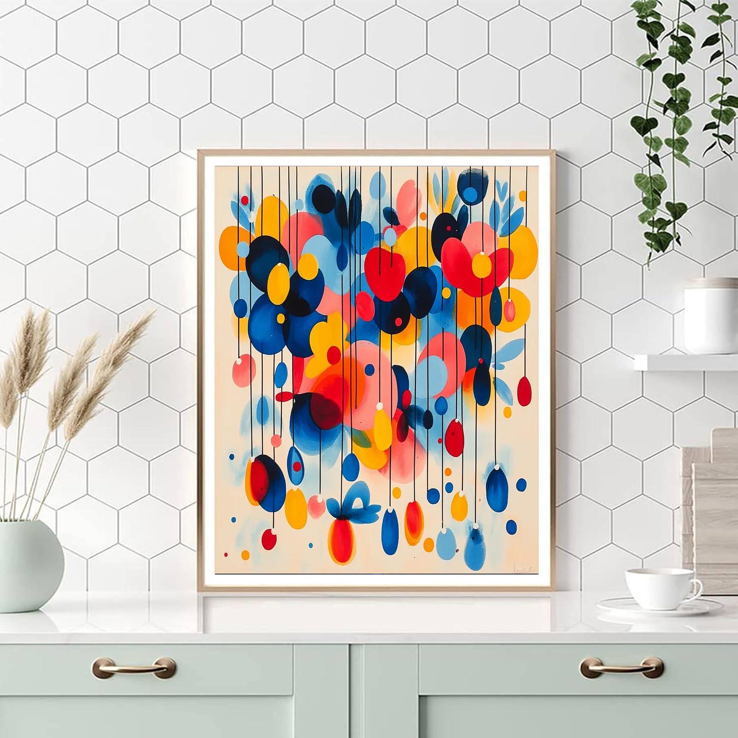 Joan Miró Inspired Colorful Whispers  Painting By Numbers Kit