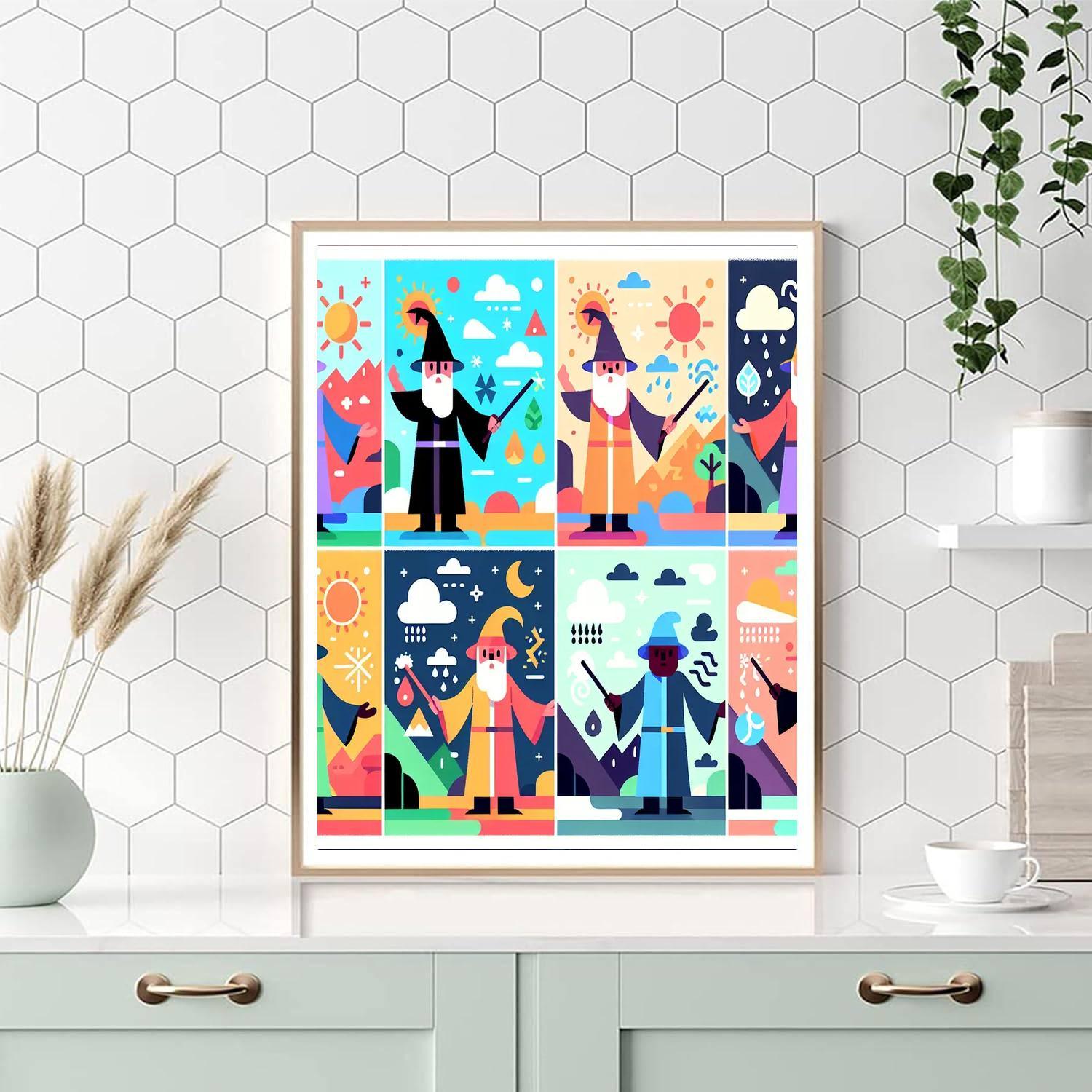 Whimsical Weather Wizards Paint By Numbers Kits
