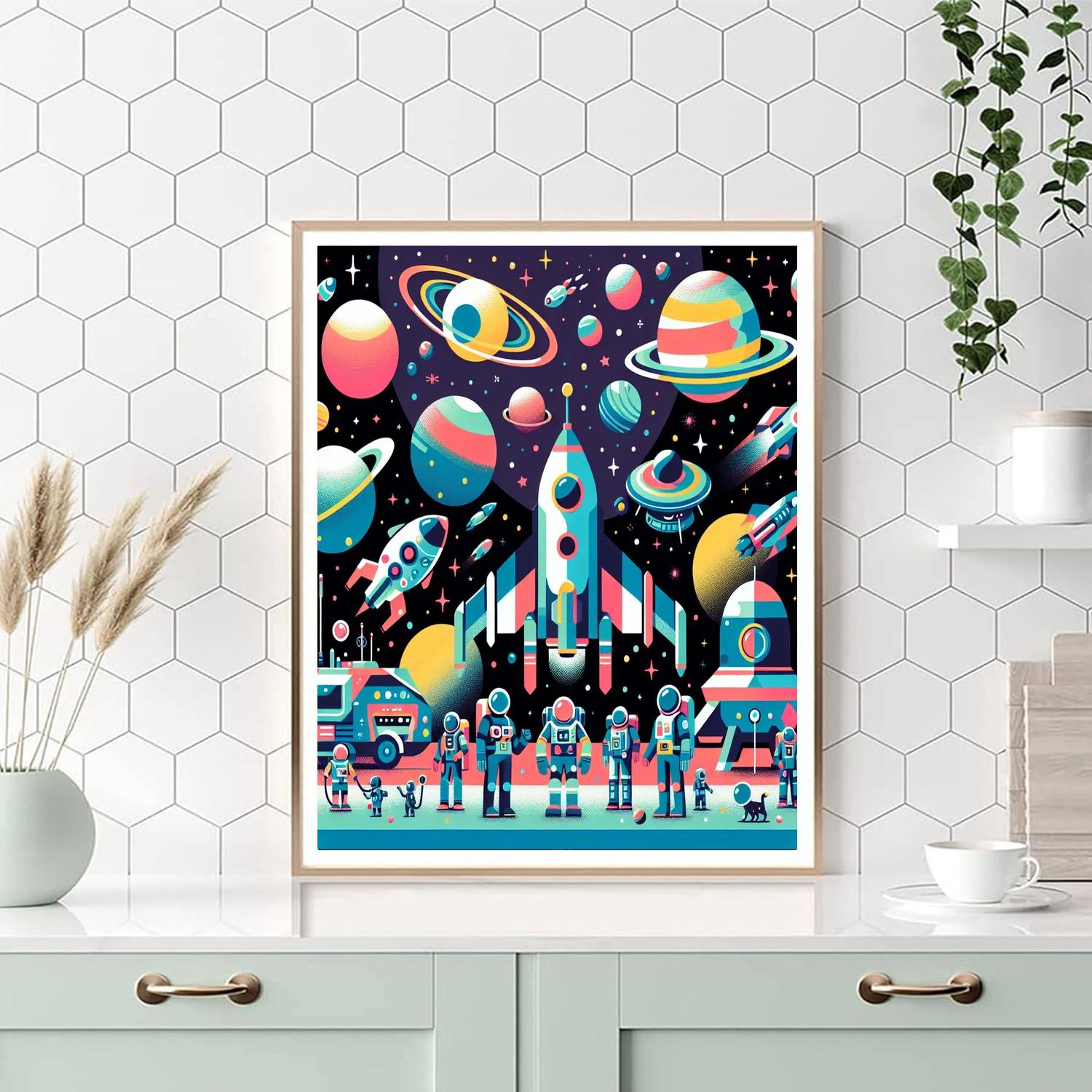 Galactic Exploration Mission Paint By Numbers
