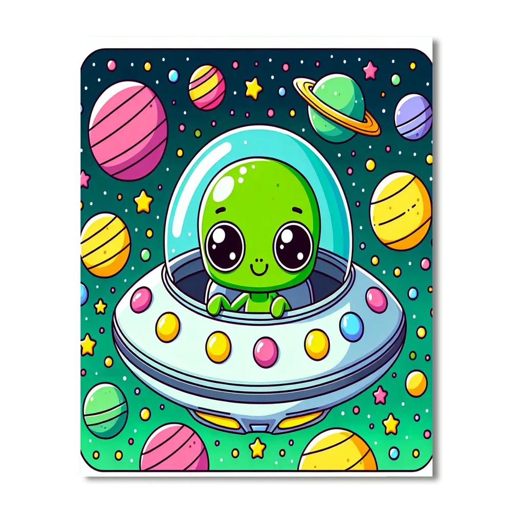 Galactic Adventure With Astro Pals Number Painting