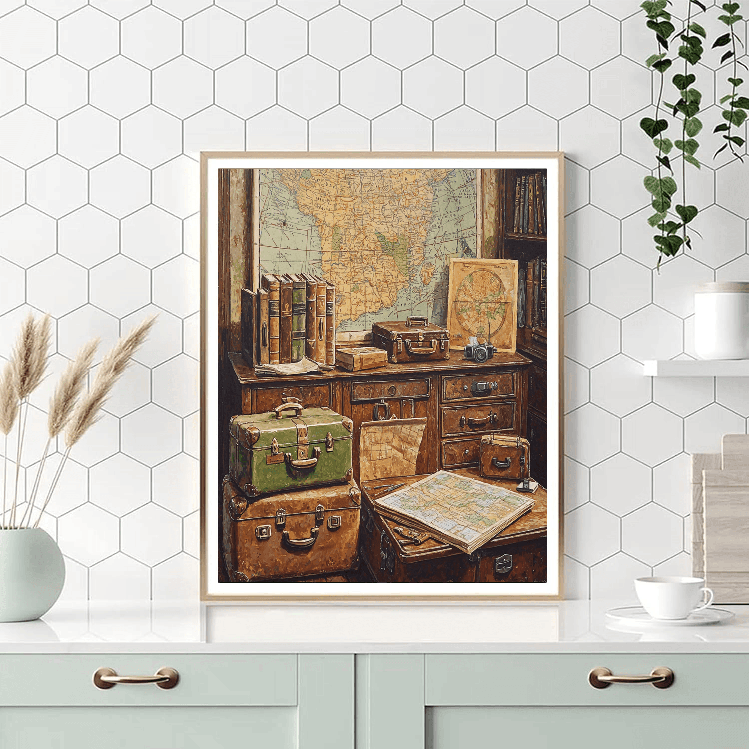 Botticelli Inspired Vintage Travel Dreams - DIY Painting By Numbers Kit