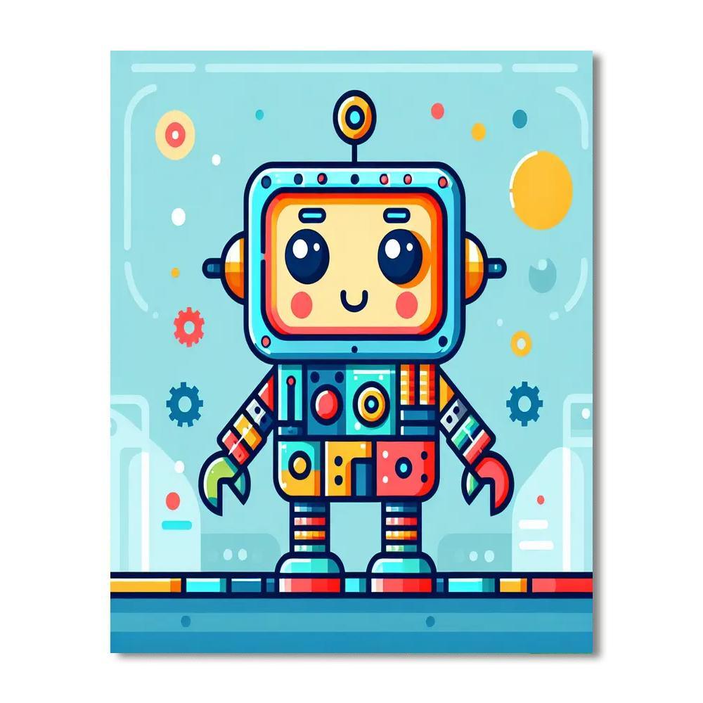 Robotic Adventure Arena Paint By Color