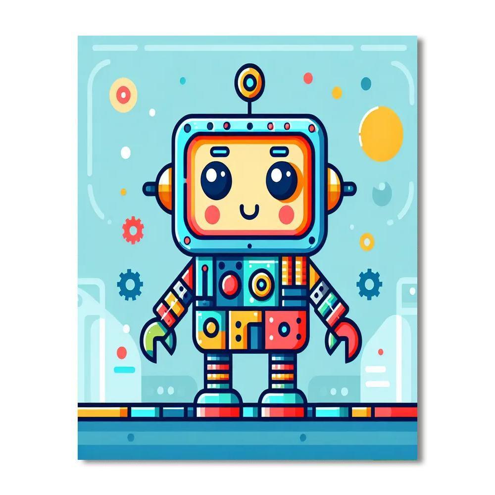 Robotic Adventure Arena Paint By Color
