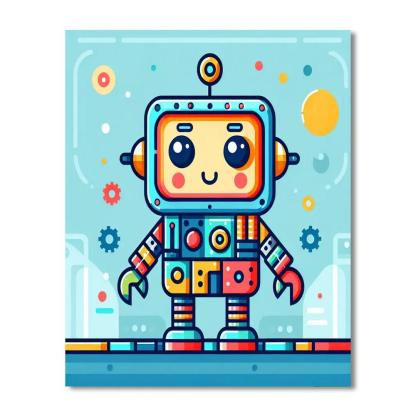 Robotic Adventure Arena Paint By Color