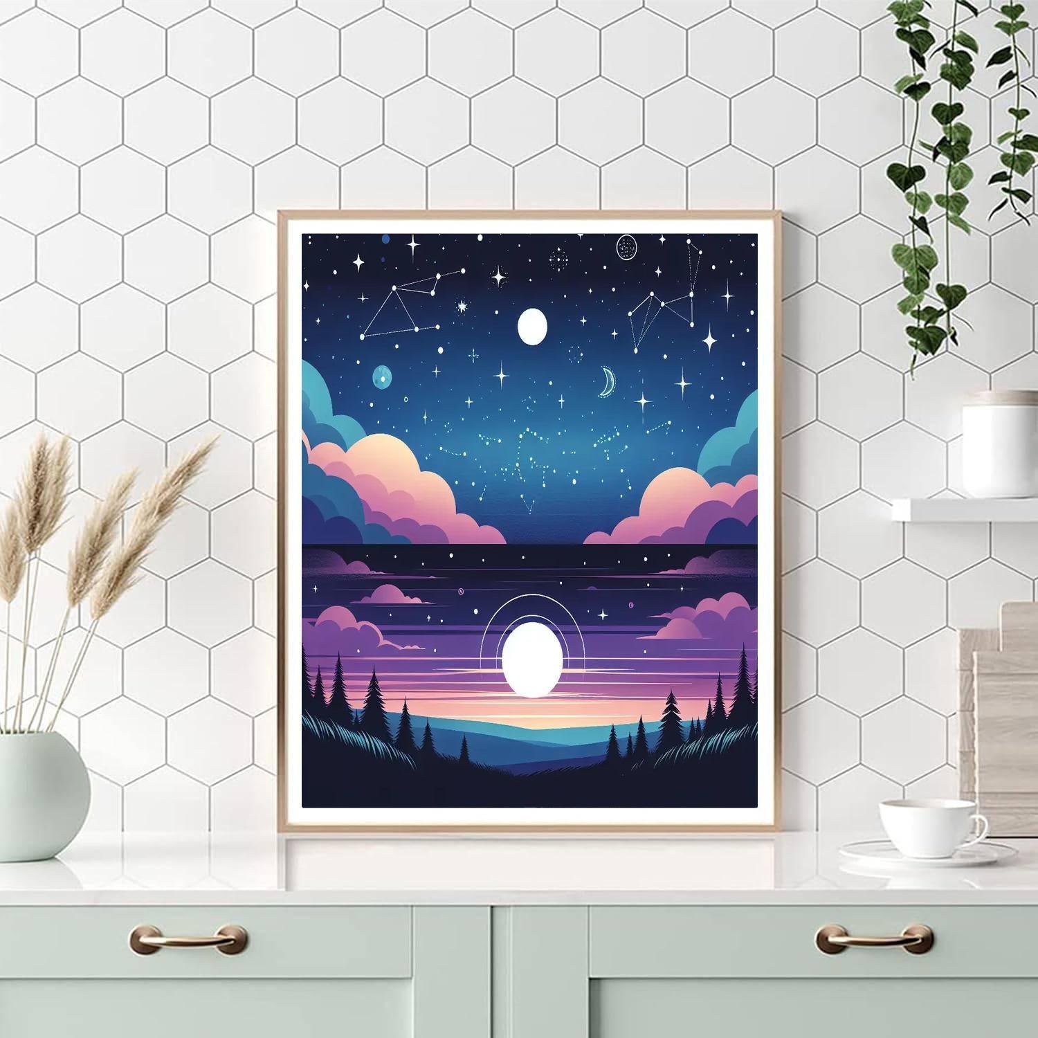 Under The Stars Night Sky Painting By Numbers Kit