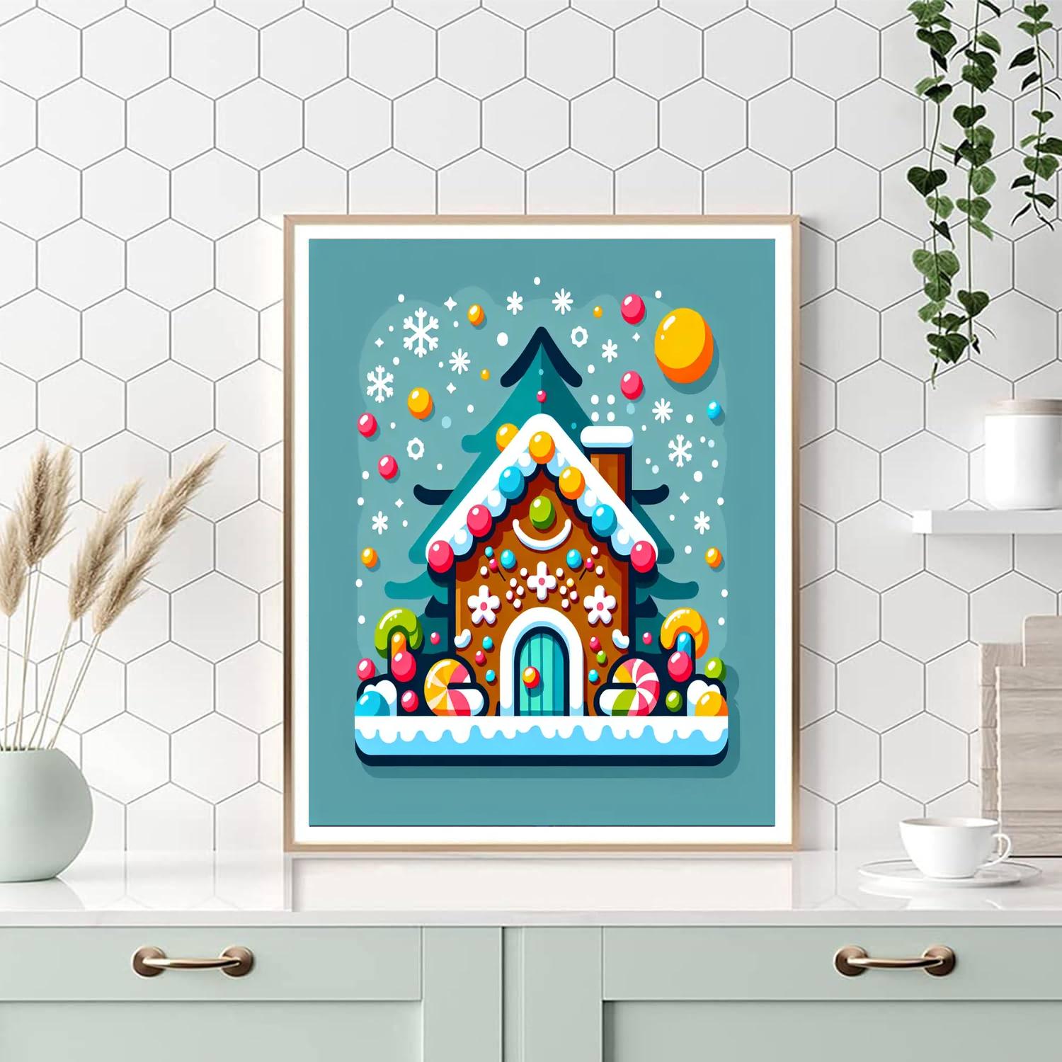Gingerbread House Extravaganza Painting By Numbers Kit