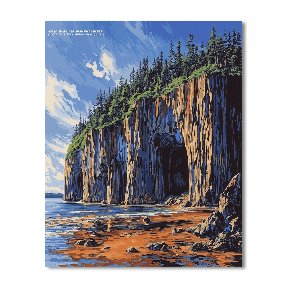 Bay Of Fundy - Canada Numbered Painting Kits
