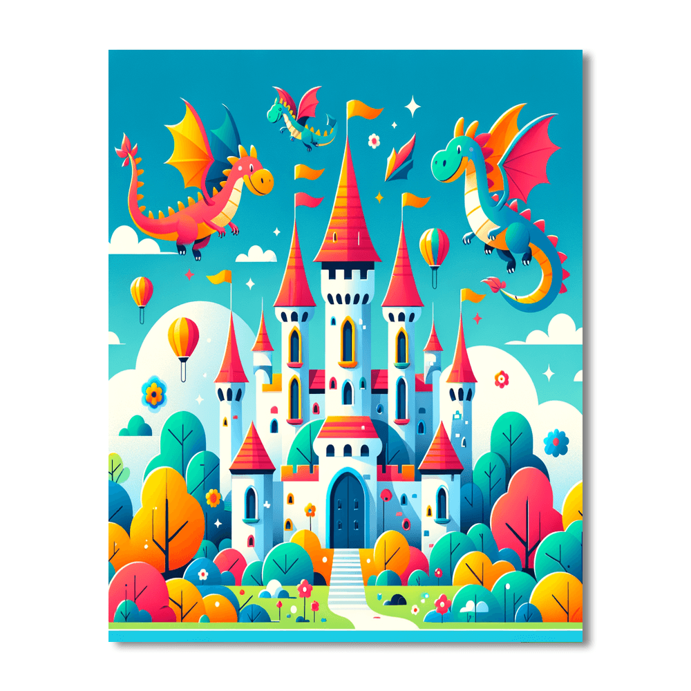 Enchanted Castle Journey Paint By Color