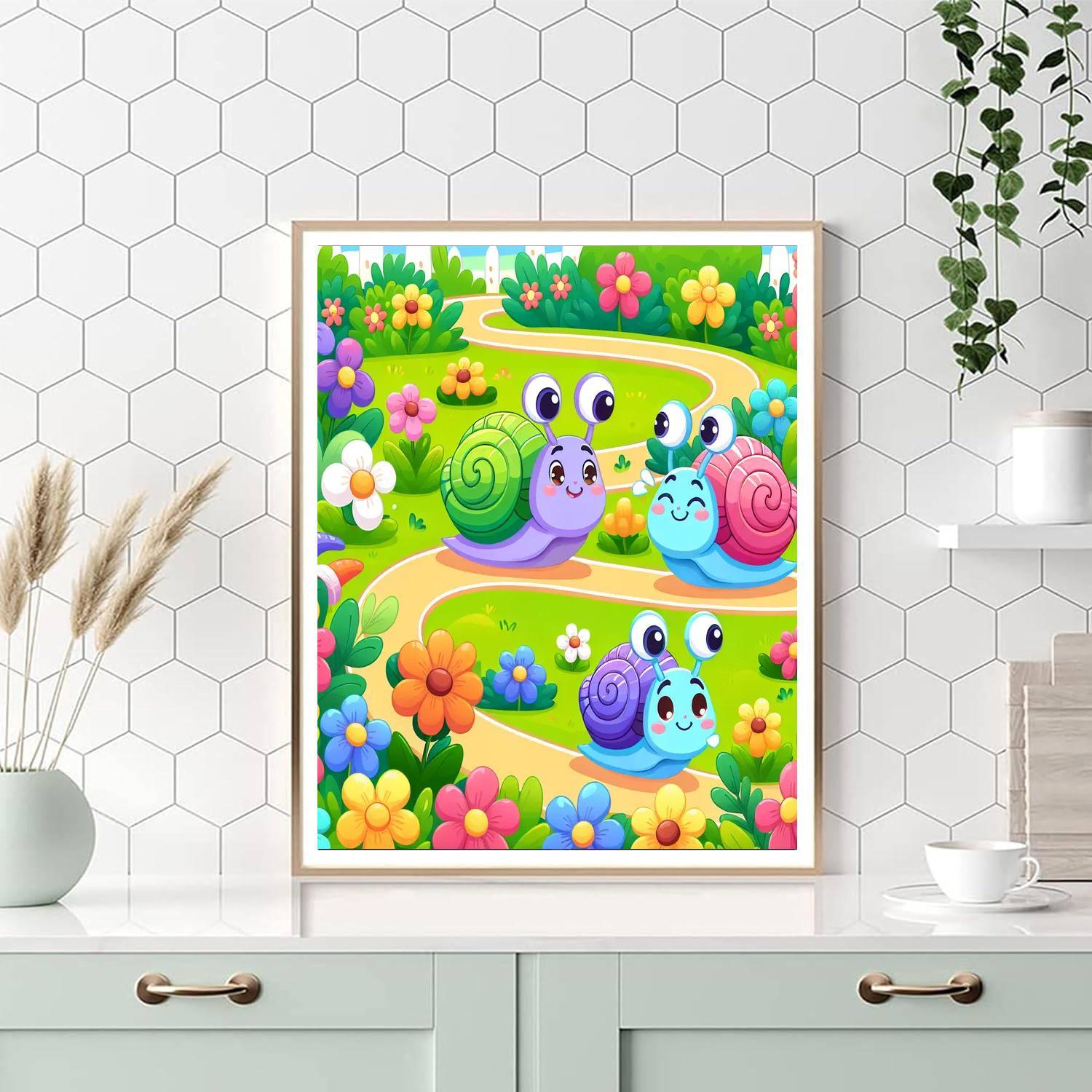 Silly Snail Race Paint By Color