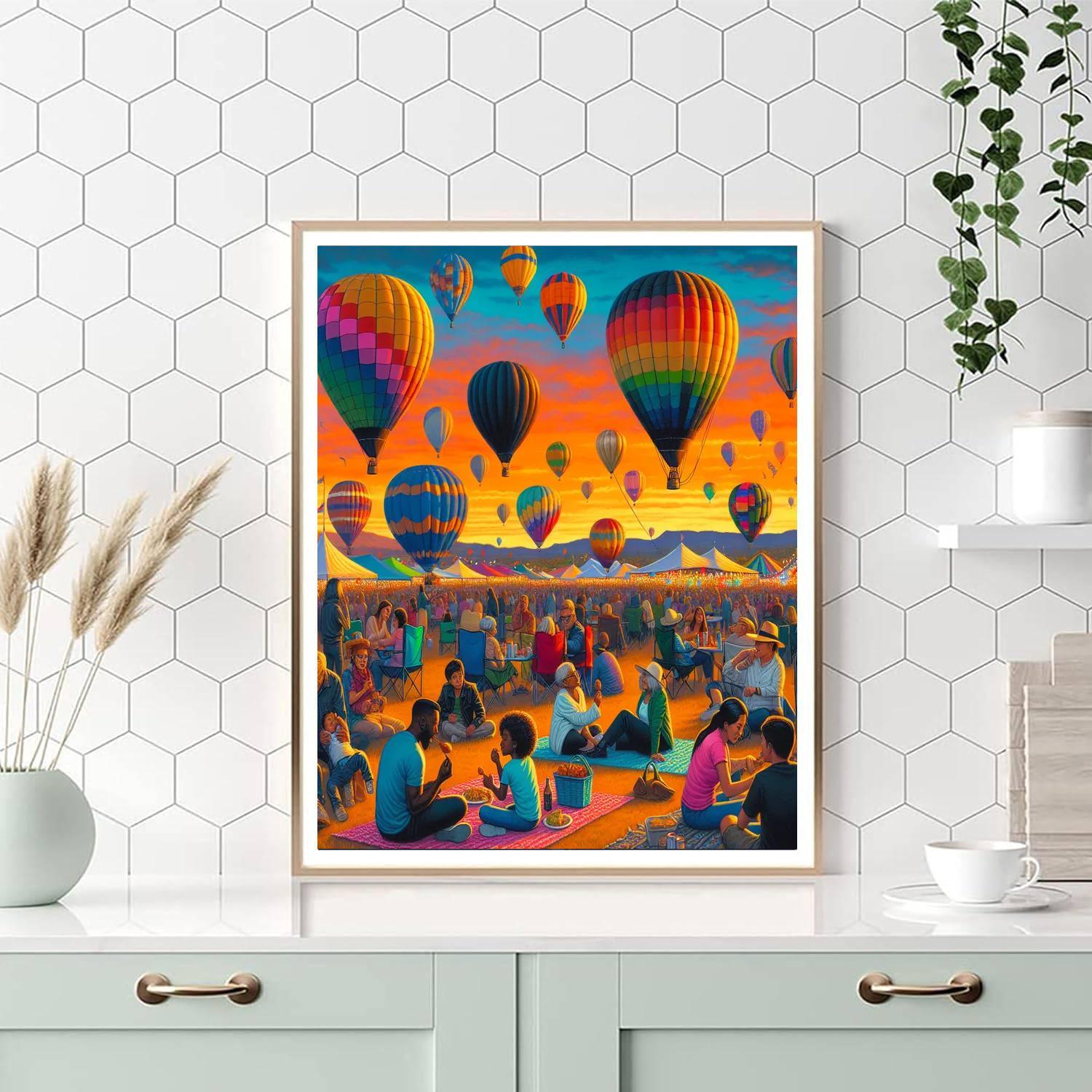 The Great Texas Balloon Race - United States Paint By Color