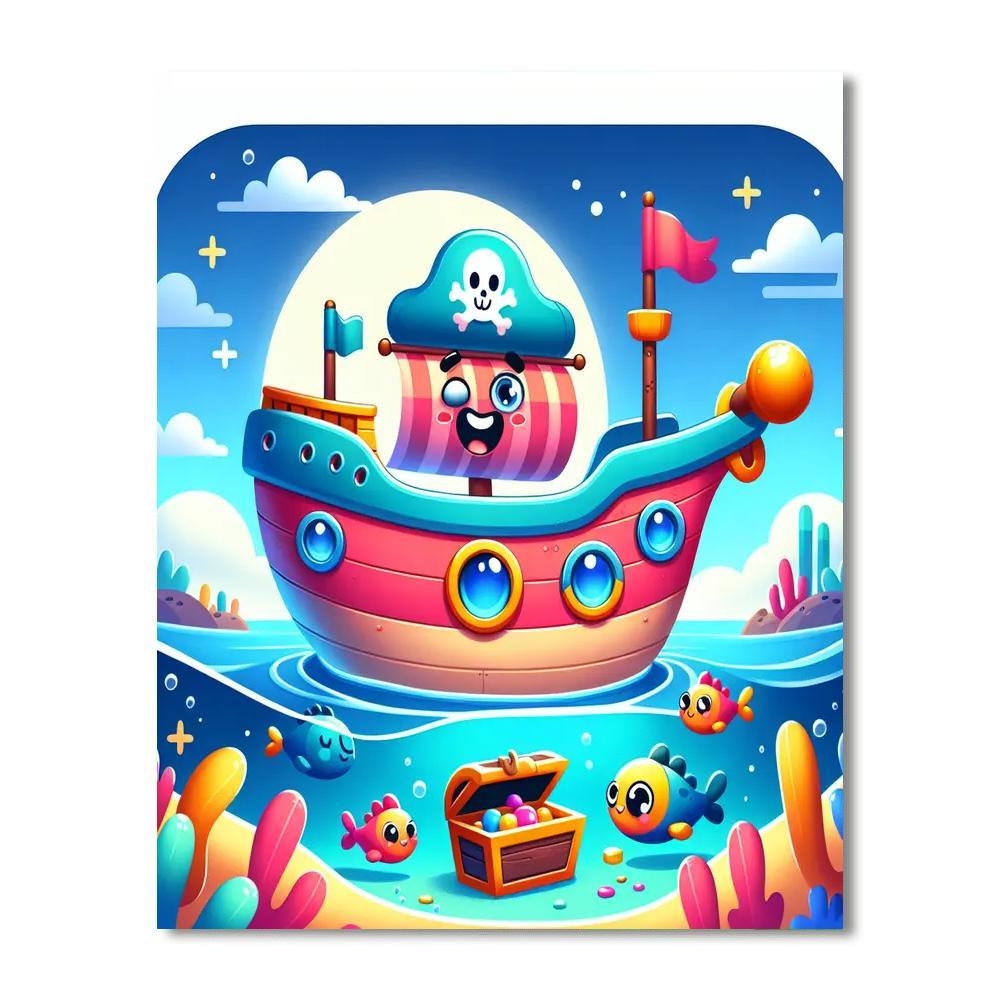 Exciting Treasure Hunt DIY Paint By Numbers