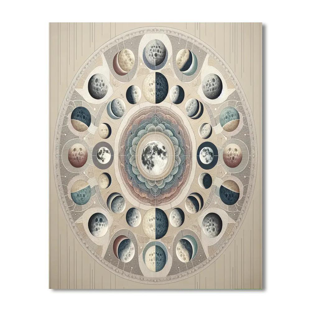 Lunar Elegance Tapestry Paint By Number
