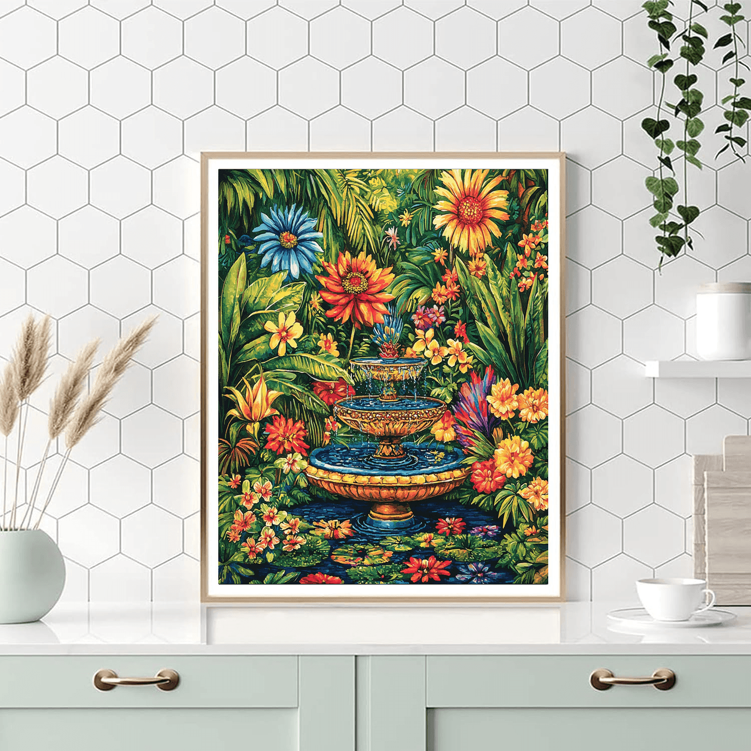 Frida Kahlo Inspired Frida's Garden Sanctuary  Paint By Numbers Kits