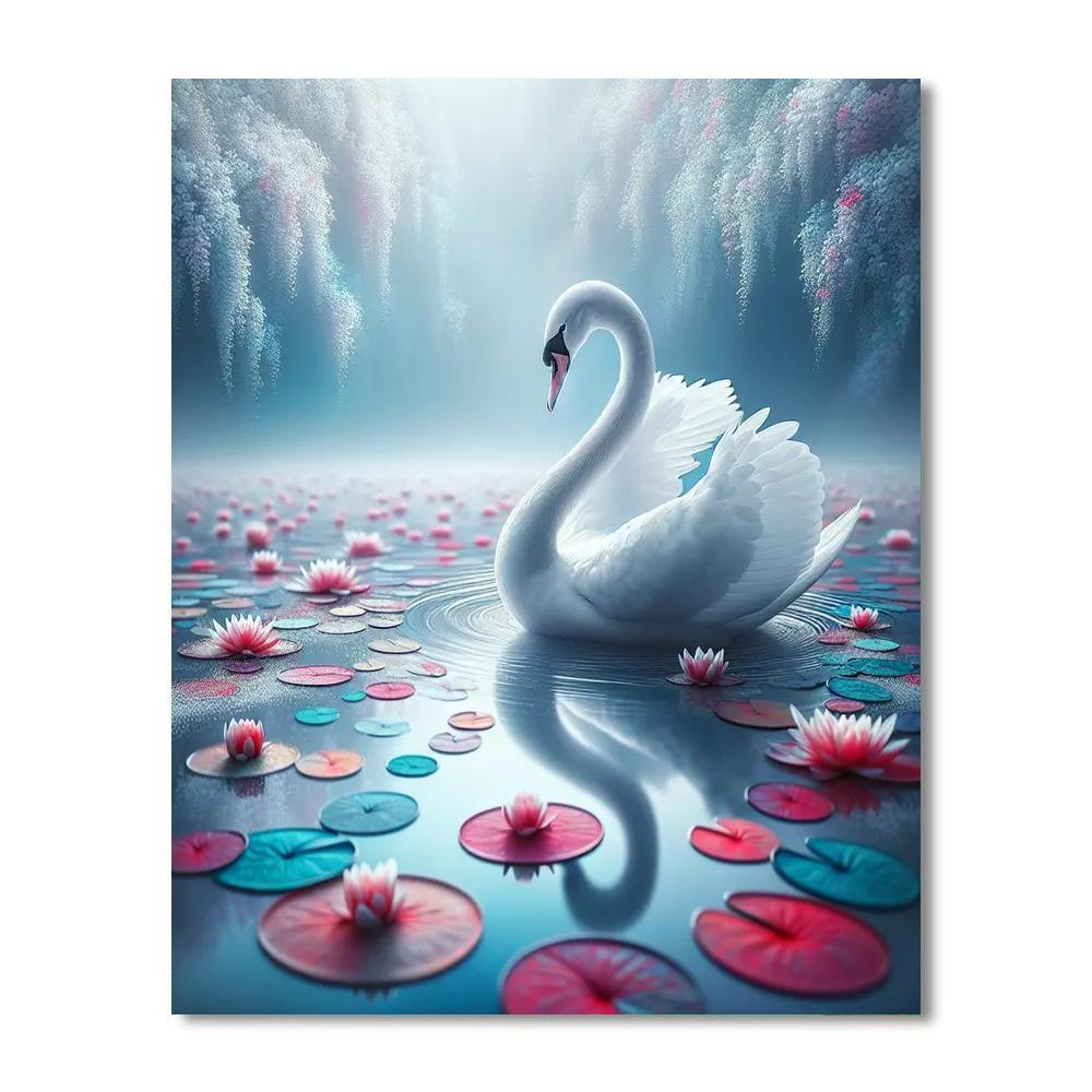 The Graceful Ballet Swan DIY Paint By Numbers